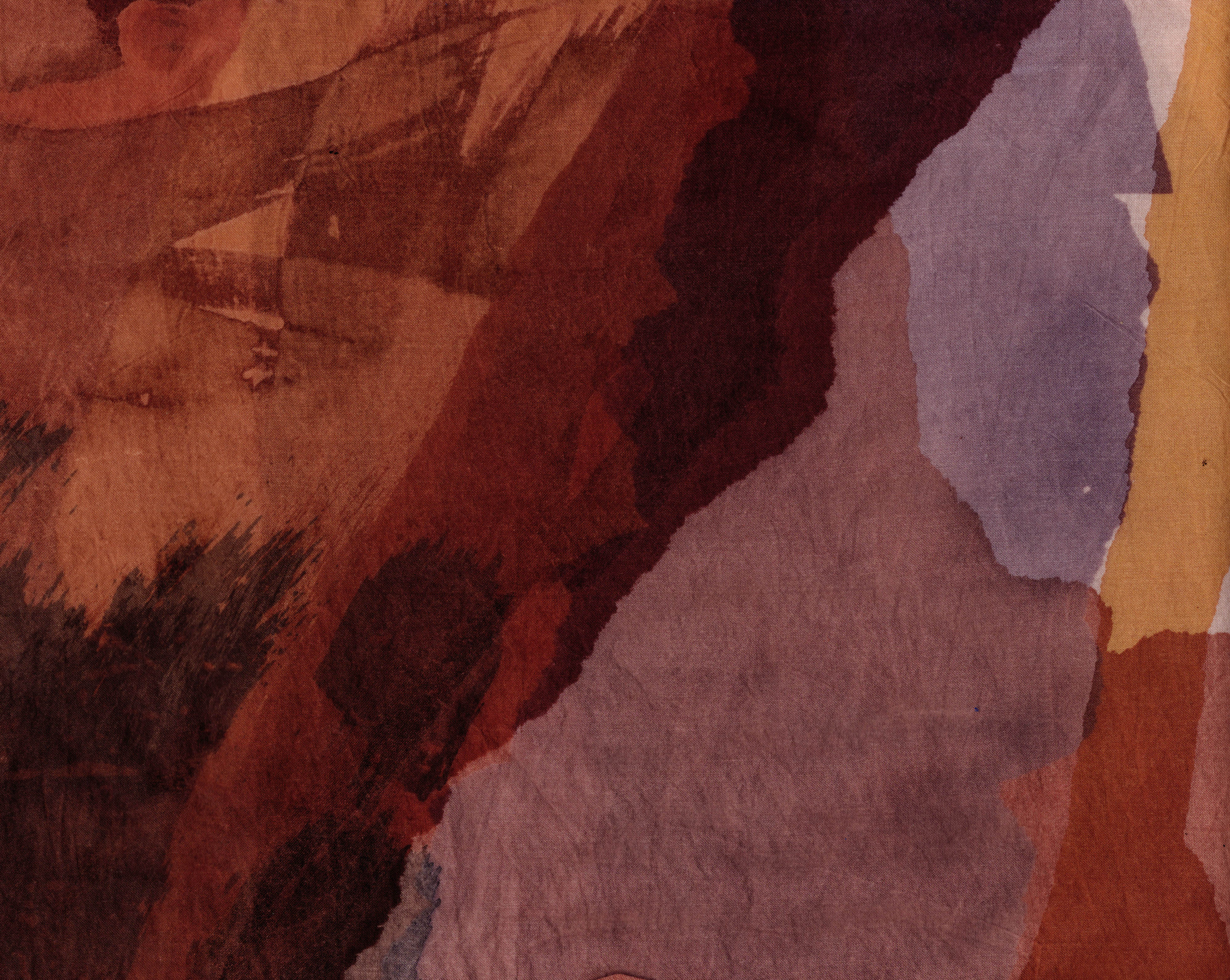 eucalyptus fabric painted and printed with natural extracts